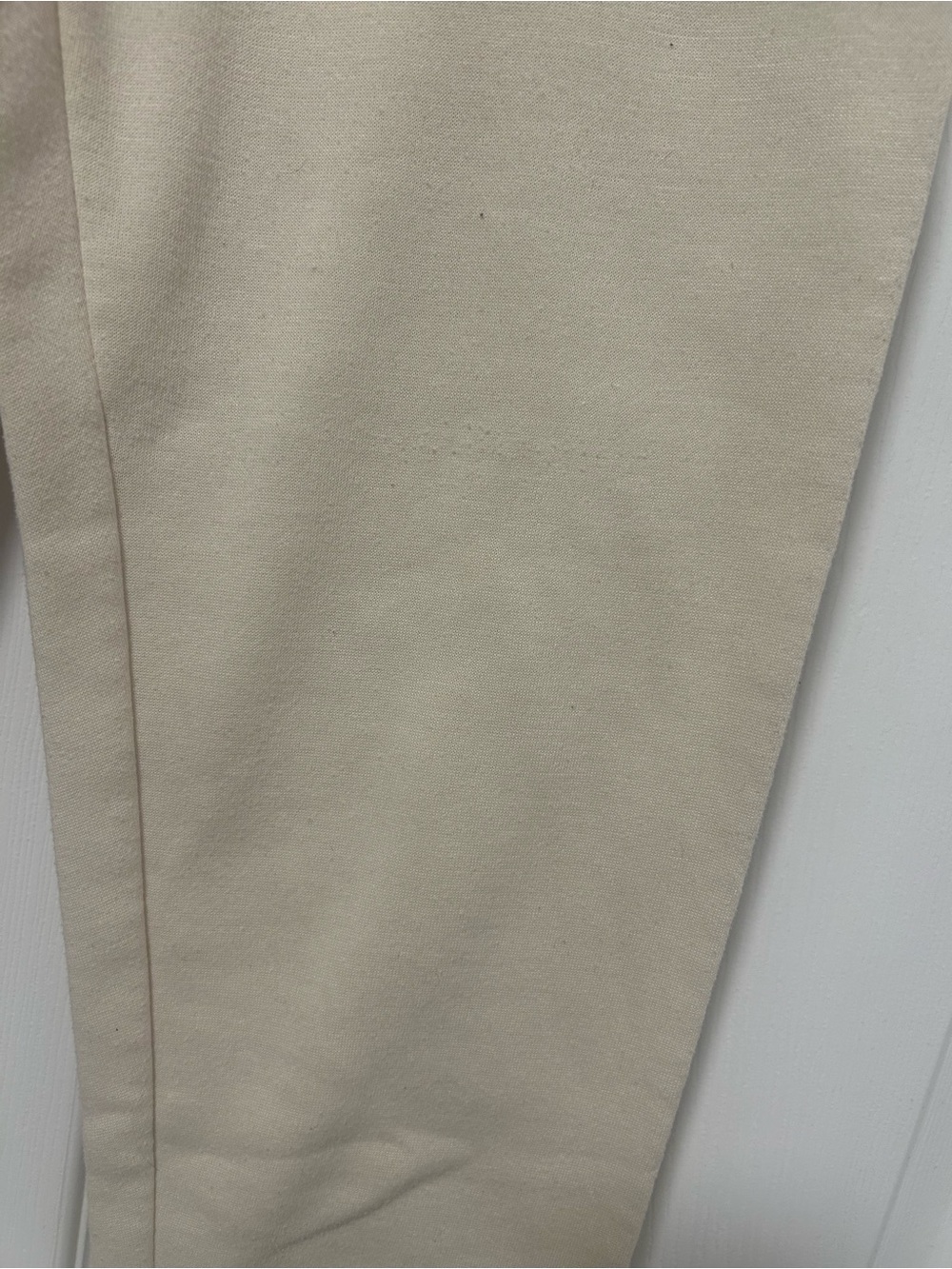 Cream Drawstring Waist Joggers - Picture 5 of 9